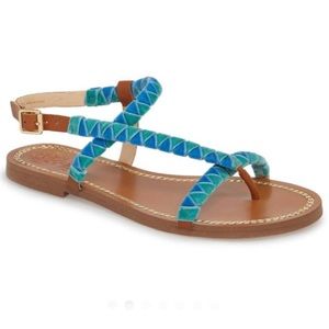 Vince Camuto Raminta Blue velvet/Leather Sandals